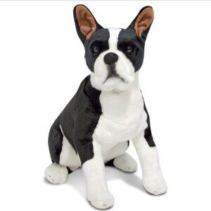 Melissa & Doug Black and White Stuffed Dog